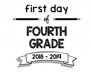 First Day of School Printable Signs For 2018-2019 School Year - South ...